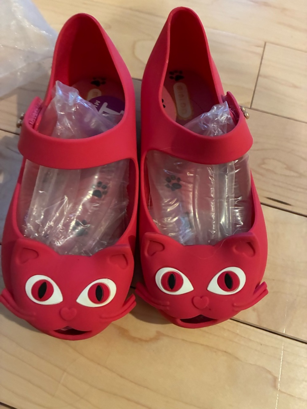 Kids Cat Face Mary Jane Shoes - Pink 12